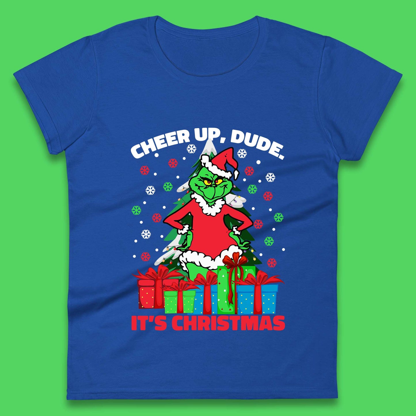 cheer up dude it's christmas womens top