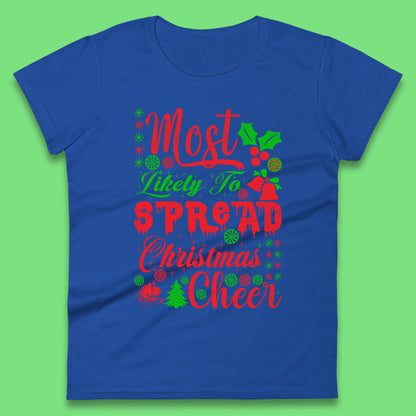 spread christmas cheer womens t shirt