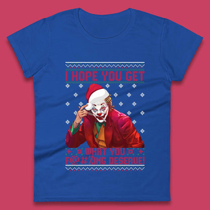 Joker Christmas Womens T-Shirt