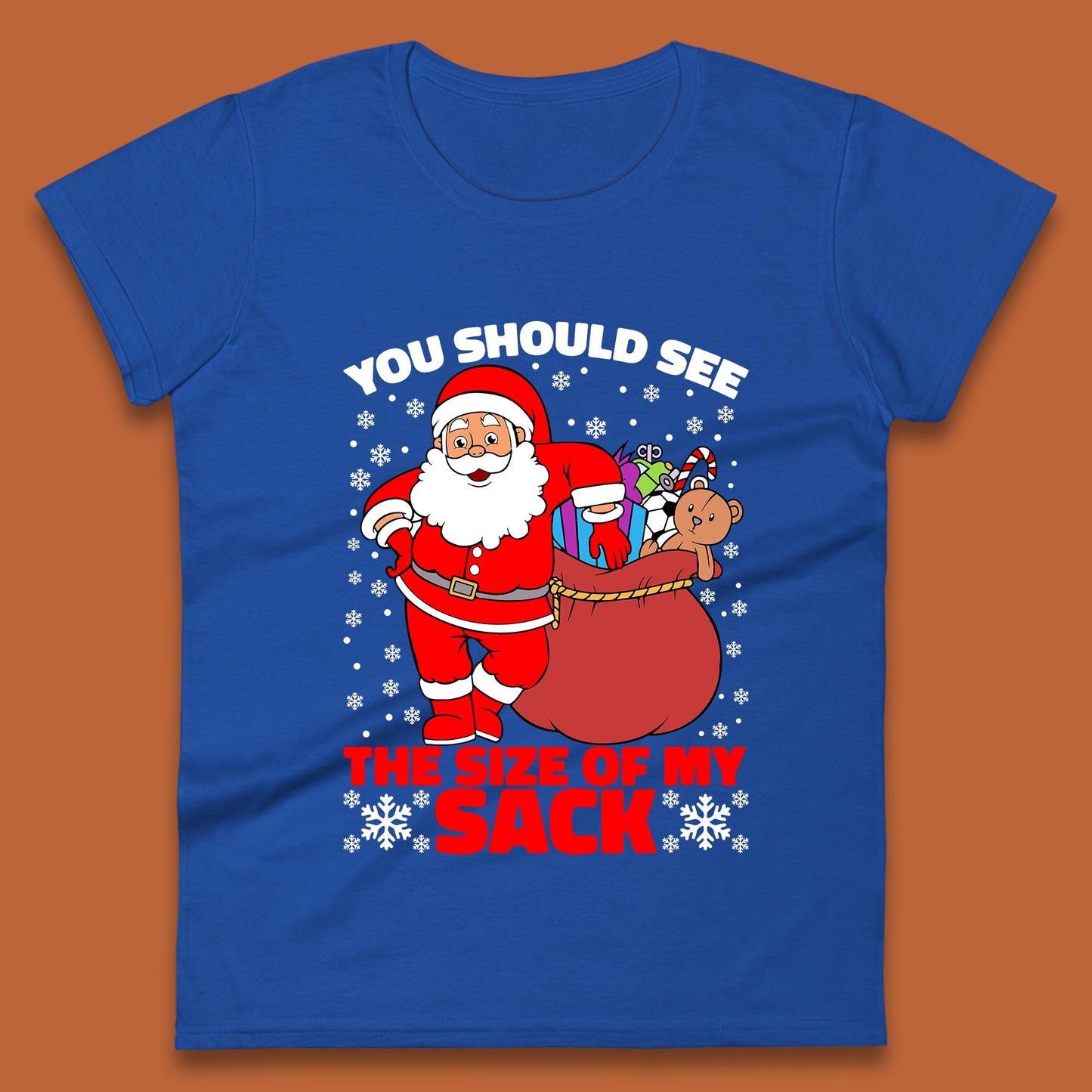 santa sack womens t shirt