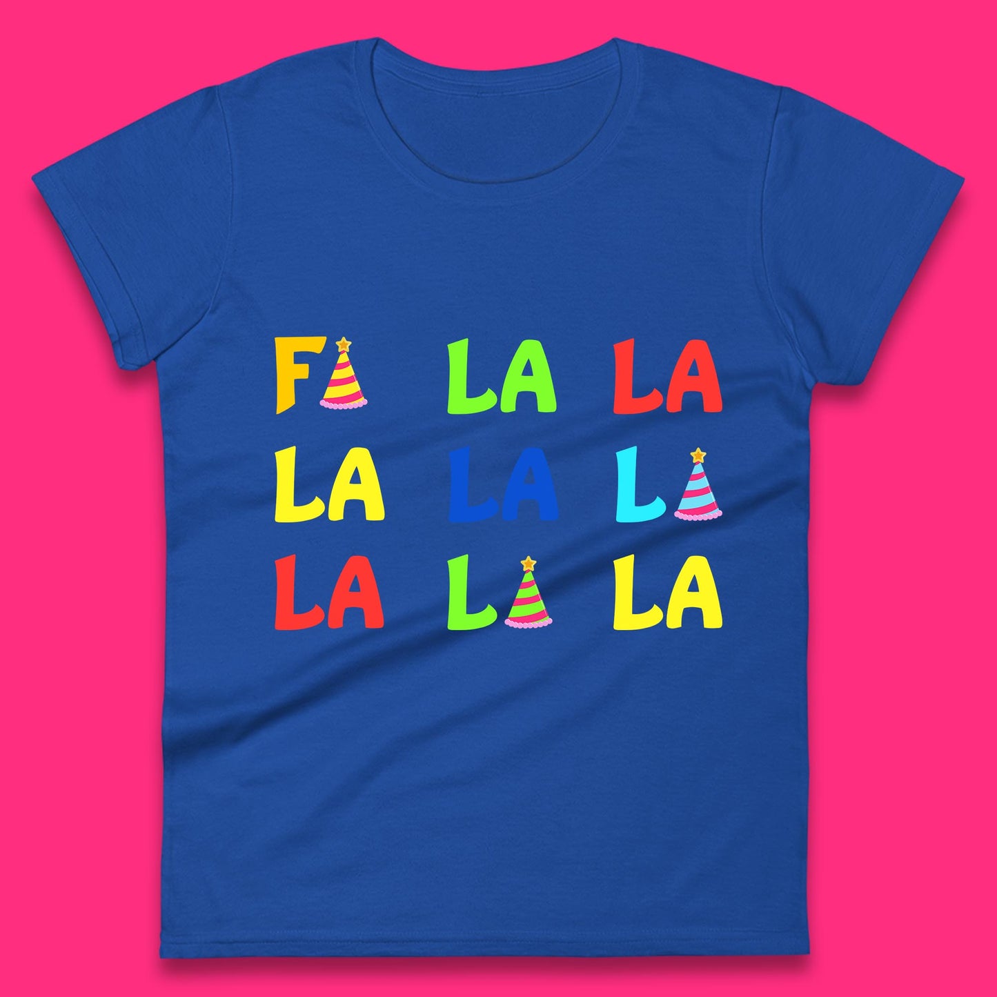 fa la la la christmas song womens t-shirt
