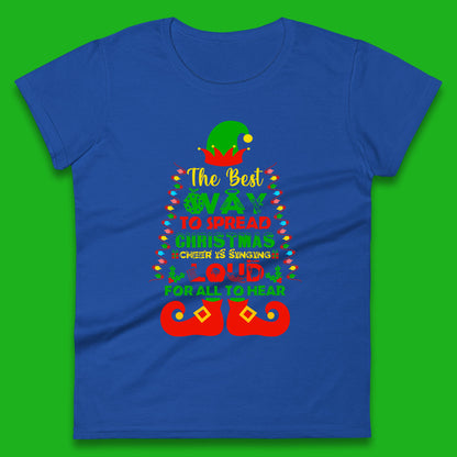 elf christmas quote womens t shirt