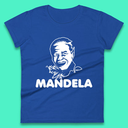 Mandela Portrait Art Black Lives Matter Nelson Mandela International Day Womens Tee Top