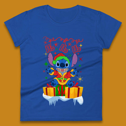 Elf Stitch Christmas Womens T-Shirt