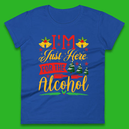 christmas drinking party womens t shirt