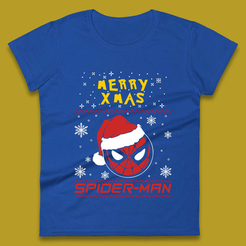 Merry Xmas Spider-Man Womens T-Shirt