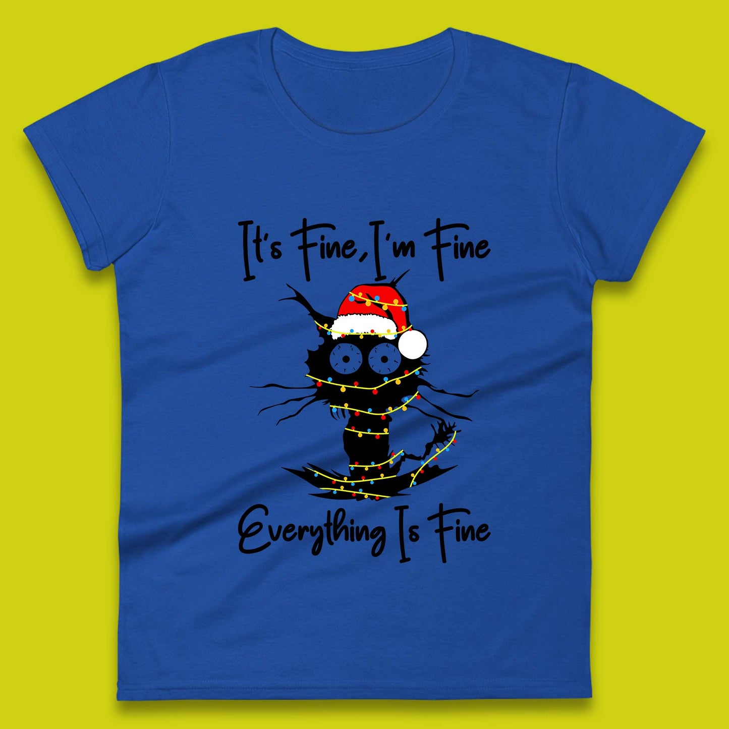 electrocuted cat womens tee