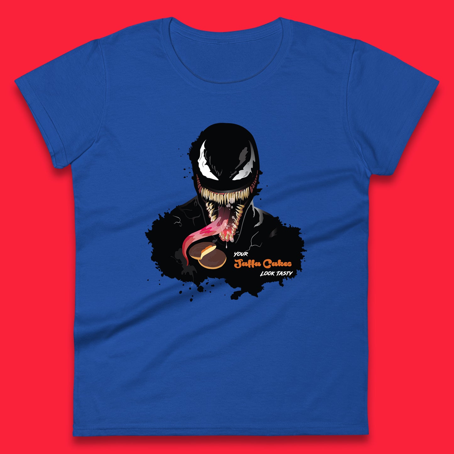 Venom Your Jaffa Cakes Look Tasty Marvel Avengers Venom Face Marvel Comics Movie Character Womens Tee Top