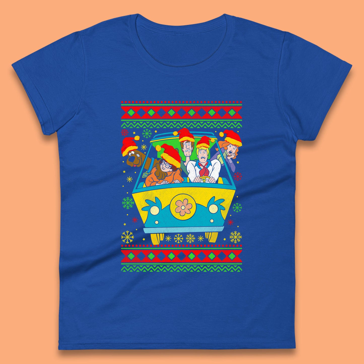 scooby doo christmas womens t shirt