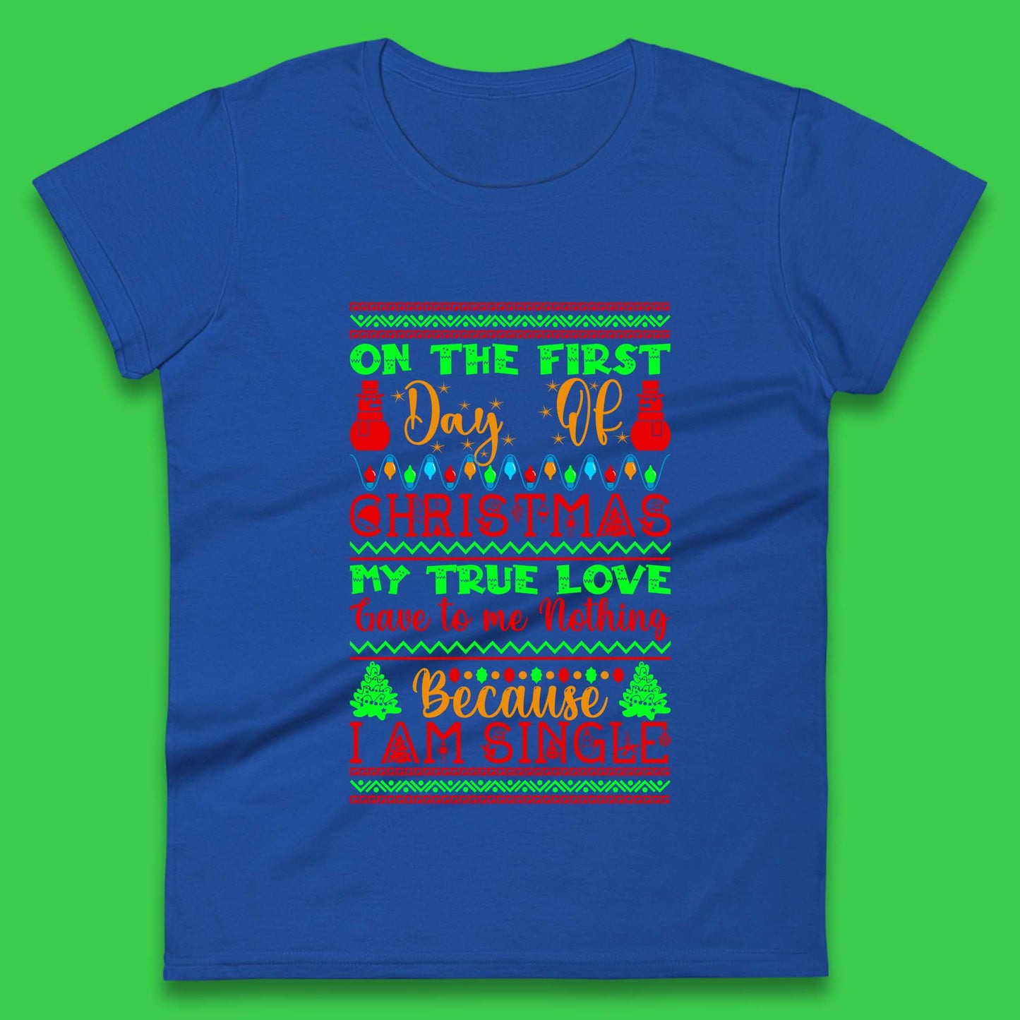 christmas single quote womens top