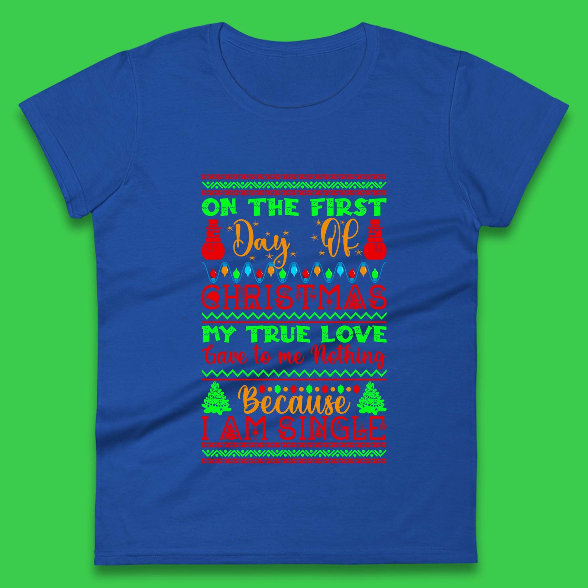 christmas single quote womens top