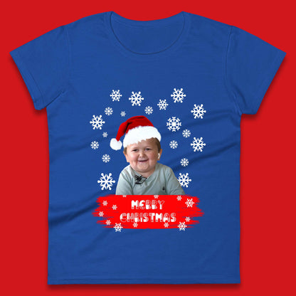 Merry Christmas Hasbulla Snowflakes Womens T-Shirt
