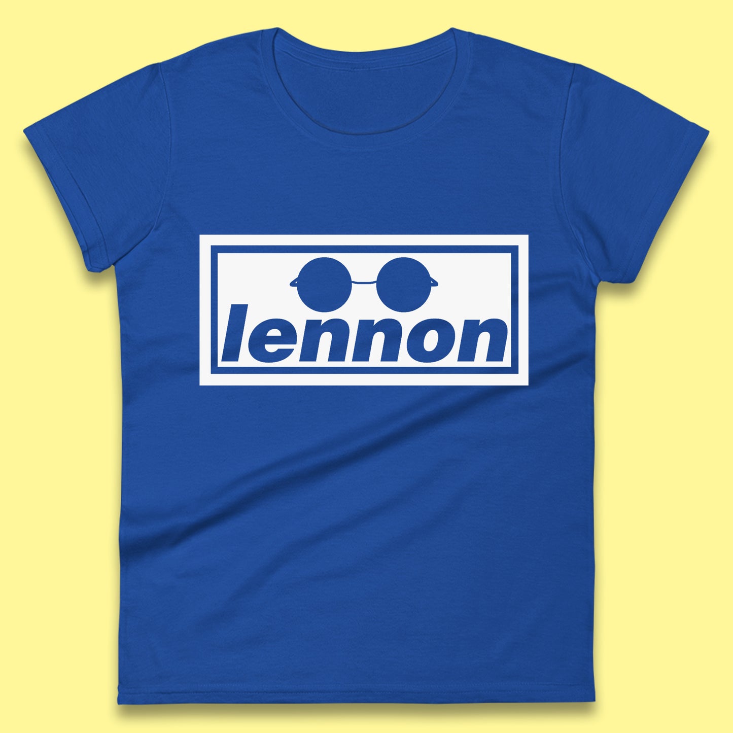 Lennon British Beatles Band John Lennon Singer Songwriter Musician Lennon Glasses Womens Tee Top