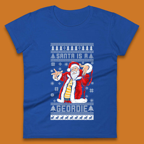 Santa Is A Gerodie Christmas Womens T-Shirt