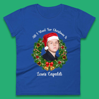Lewis Capaldi Christmas Womens T-Shirt