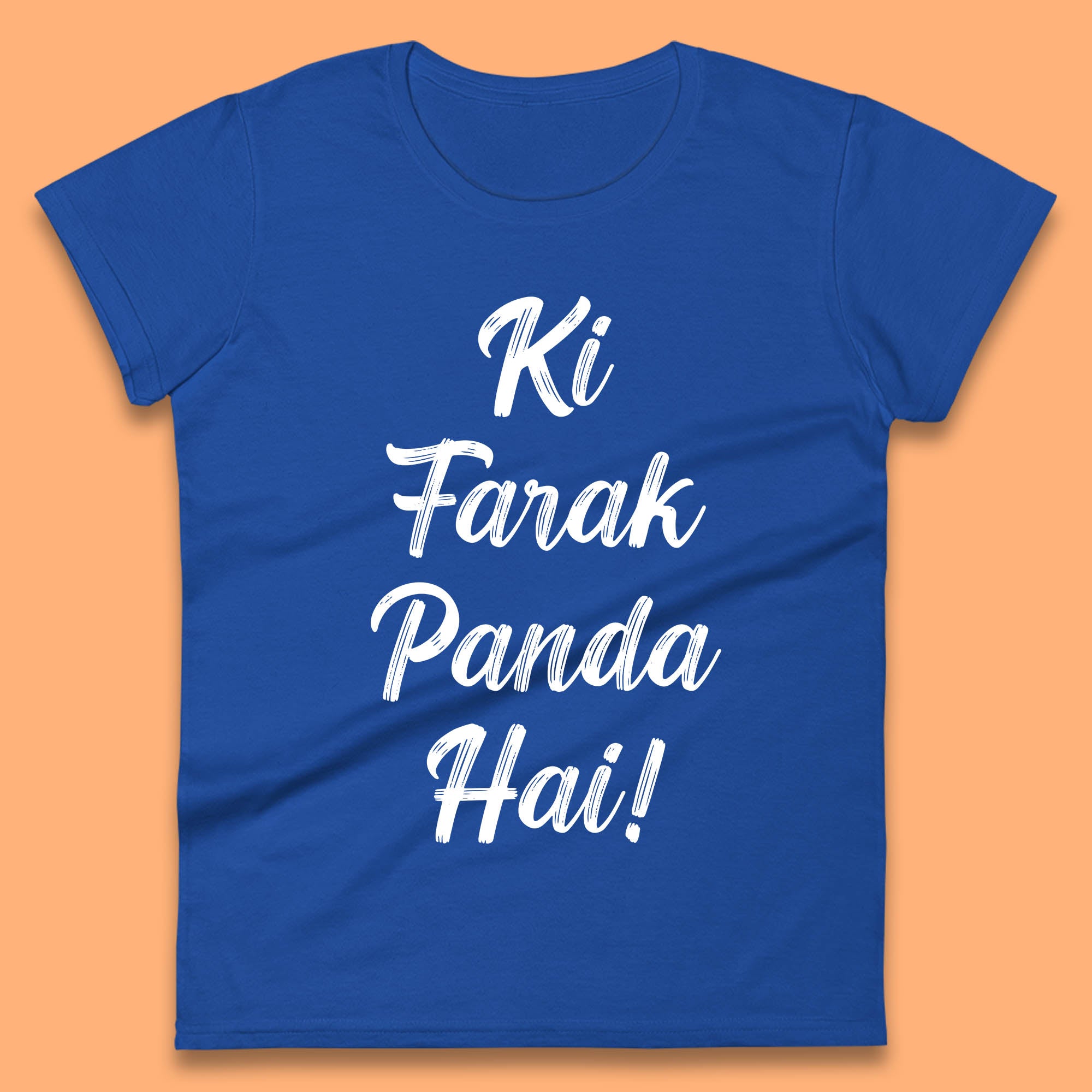 Ki Farak Panda Hai Funny Humorous Novelty Panda Parody Gift Womens Tee Top