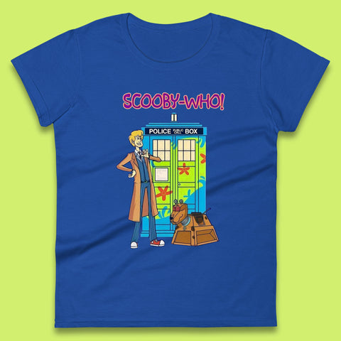 Scooby-Who Police Public Call Box  Scooby-Doo Doctor Who Tardis Police Box Womens Tee Top