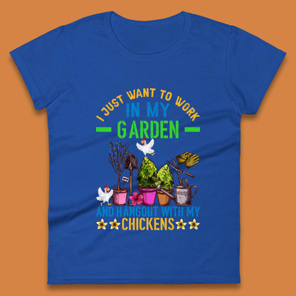 Hangout With My Chickens Womens T-Shirt