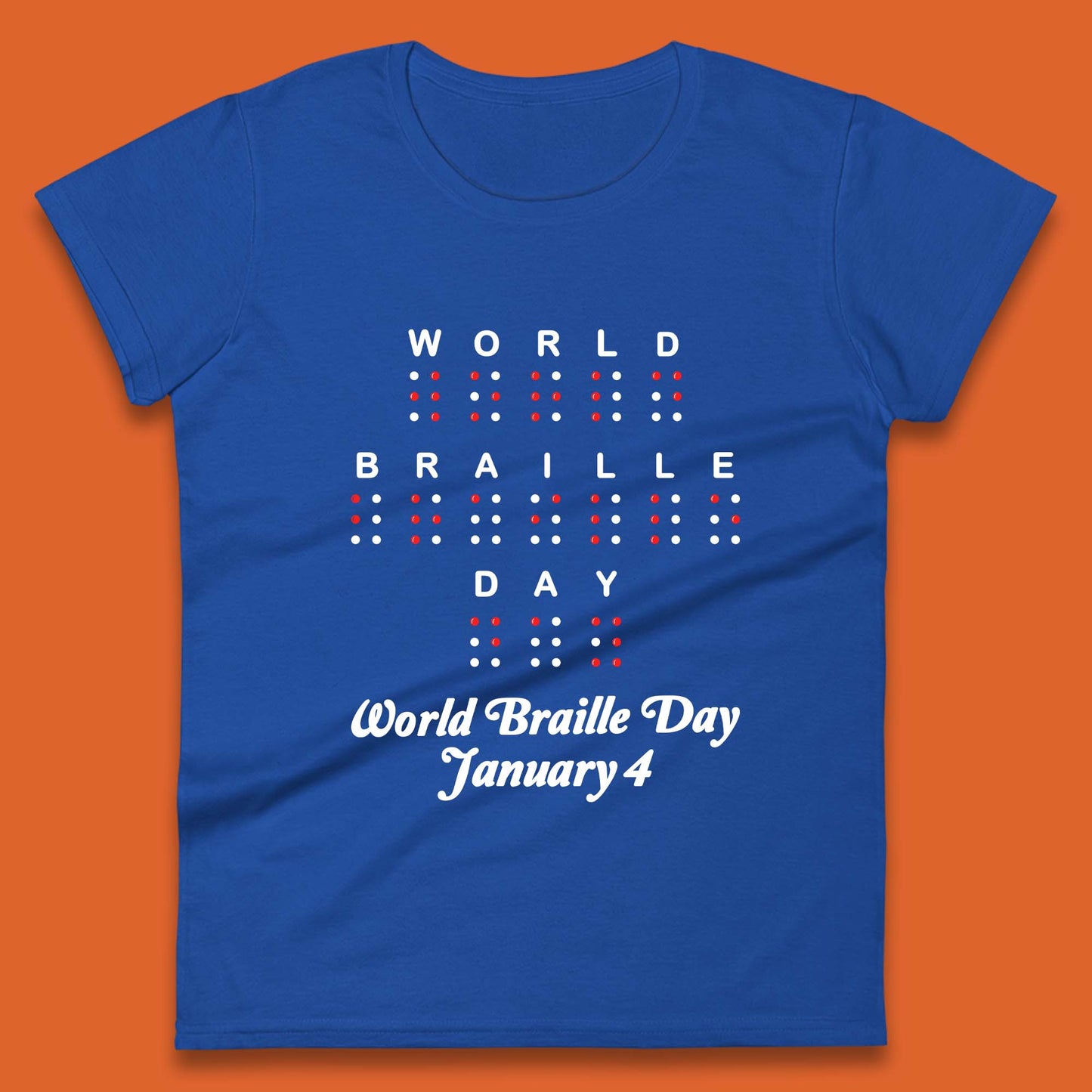 World Braille Day Womens T-Shirt
