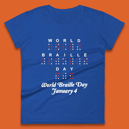 World Braille Day Womens T-Shirt