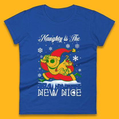 Santa Jack Skellington Christmas Womens T-Shirt