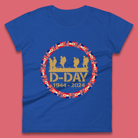D-Day 1944-2024 Womens T-Shirt