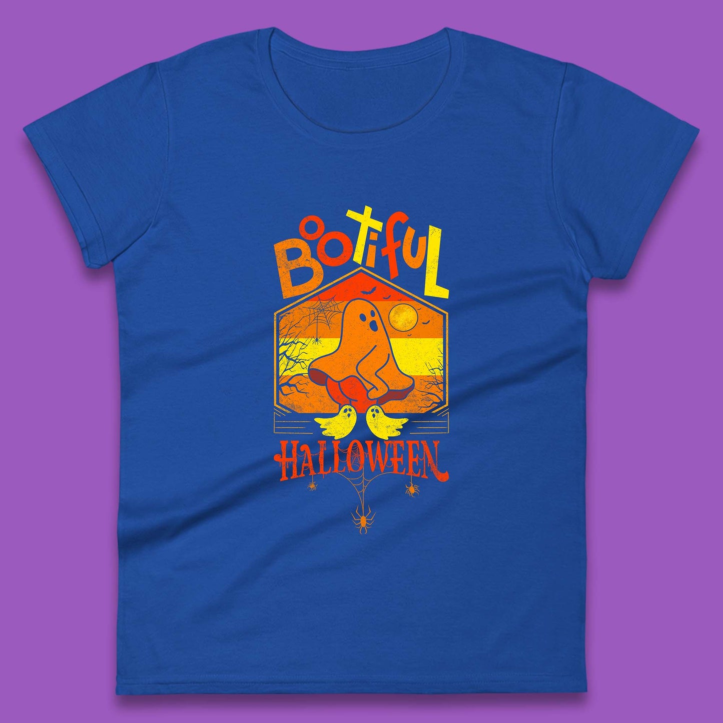 Bootiful Halloween Funny Ghost Big Butt Thick Halloween Ghost Booty Funny Humor Offensive Womens Tee Top
