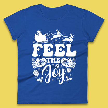 Feel The Joy Christmas Ladies T-Shirt