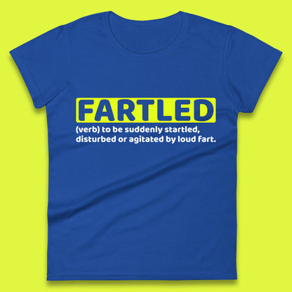 Fartled Definition Funny Sarcastic Dictionary Fart Humor Rude Offensive Joke Womens Tee Top