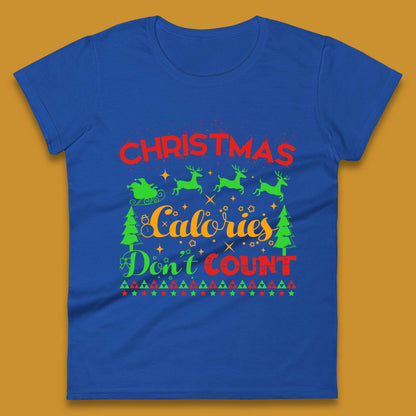 christmas calories don't count womens t shirt