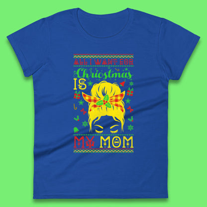 mom christmas womens t shirt