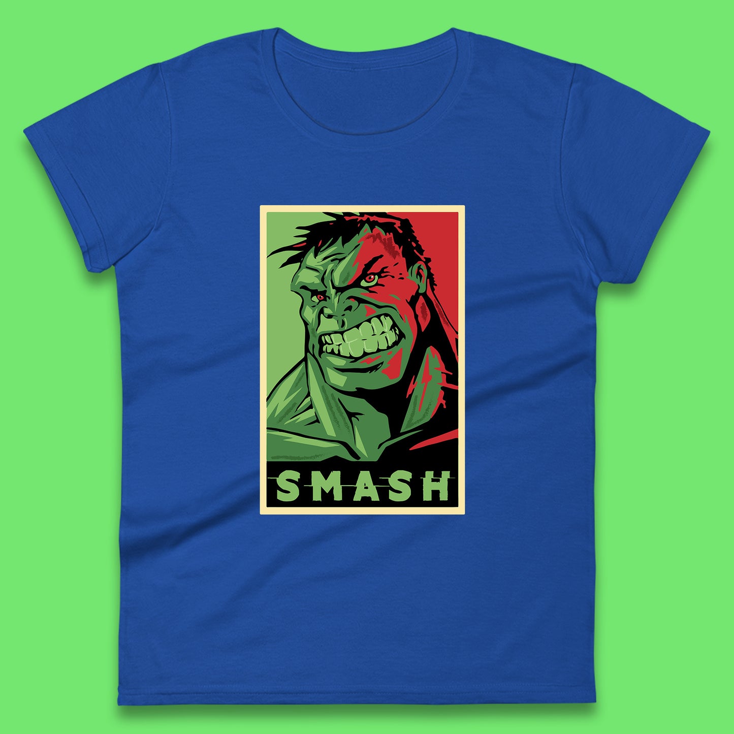 Marvels Avengers The Incredible Hulk Angry Face Smash Hulk Giant Man Hulk Superhero Movie Character Womens Tee Top