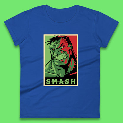 Marvels Avengers The Incredible Hulk Angry Face Smash Hulk Giant Man Hulk Superhero Movie Character Womens Tee Top