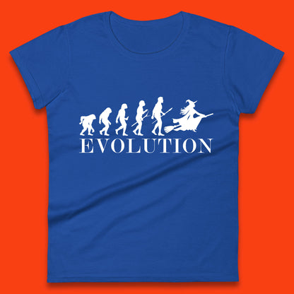 Witch Evolution Halloween Scary Spooky Witch Costume Womens Tee Top