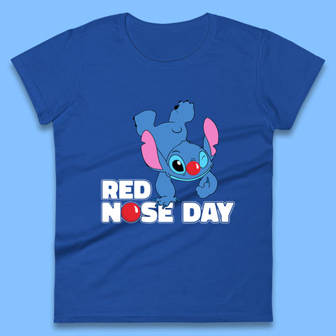 Stitch Red Nose Day Womens T-Shirt