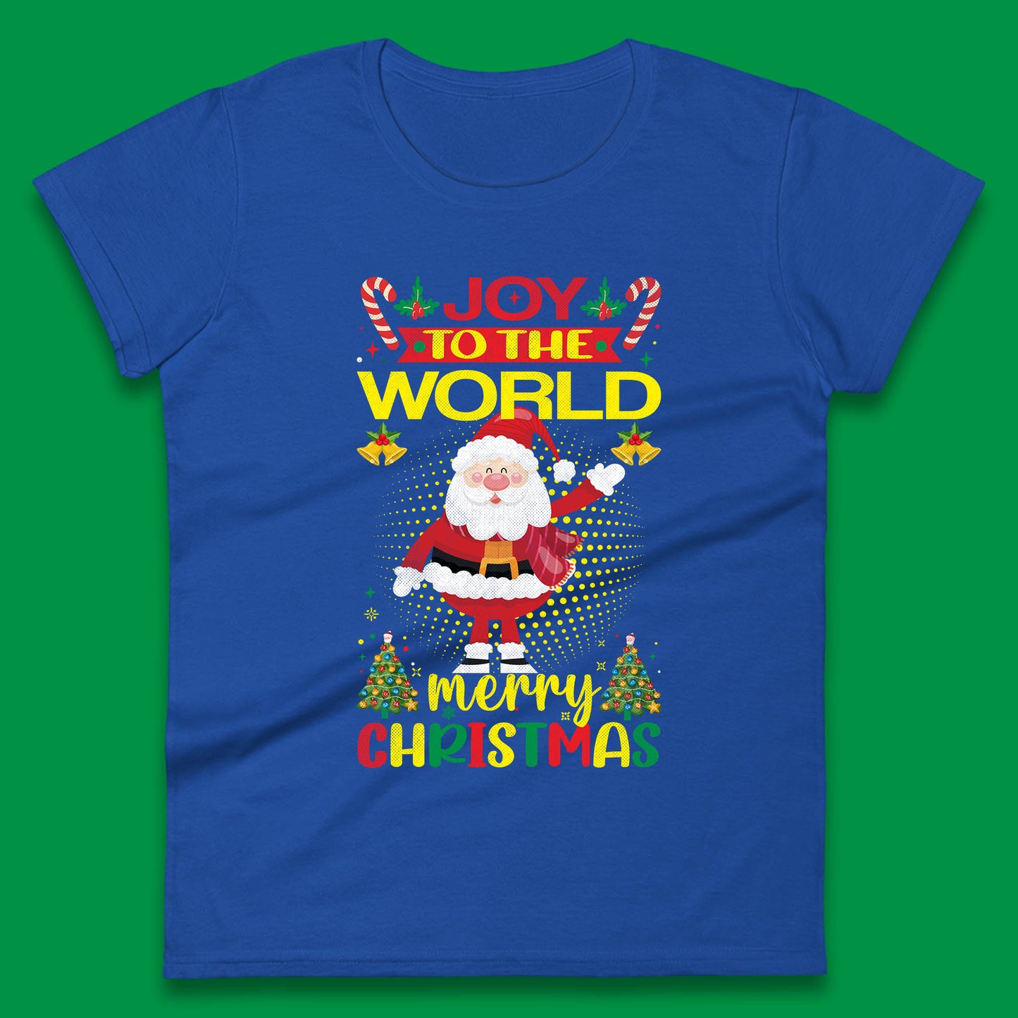 joy to the world christmas womens t shirt