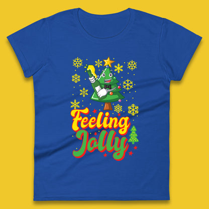 feeling jolly christmas beer womens t shirt