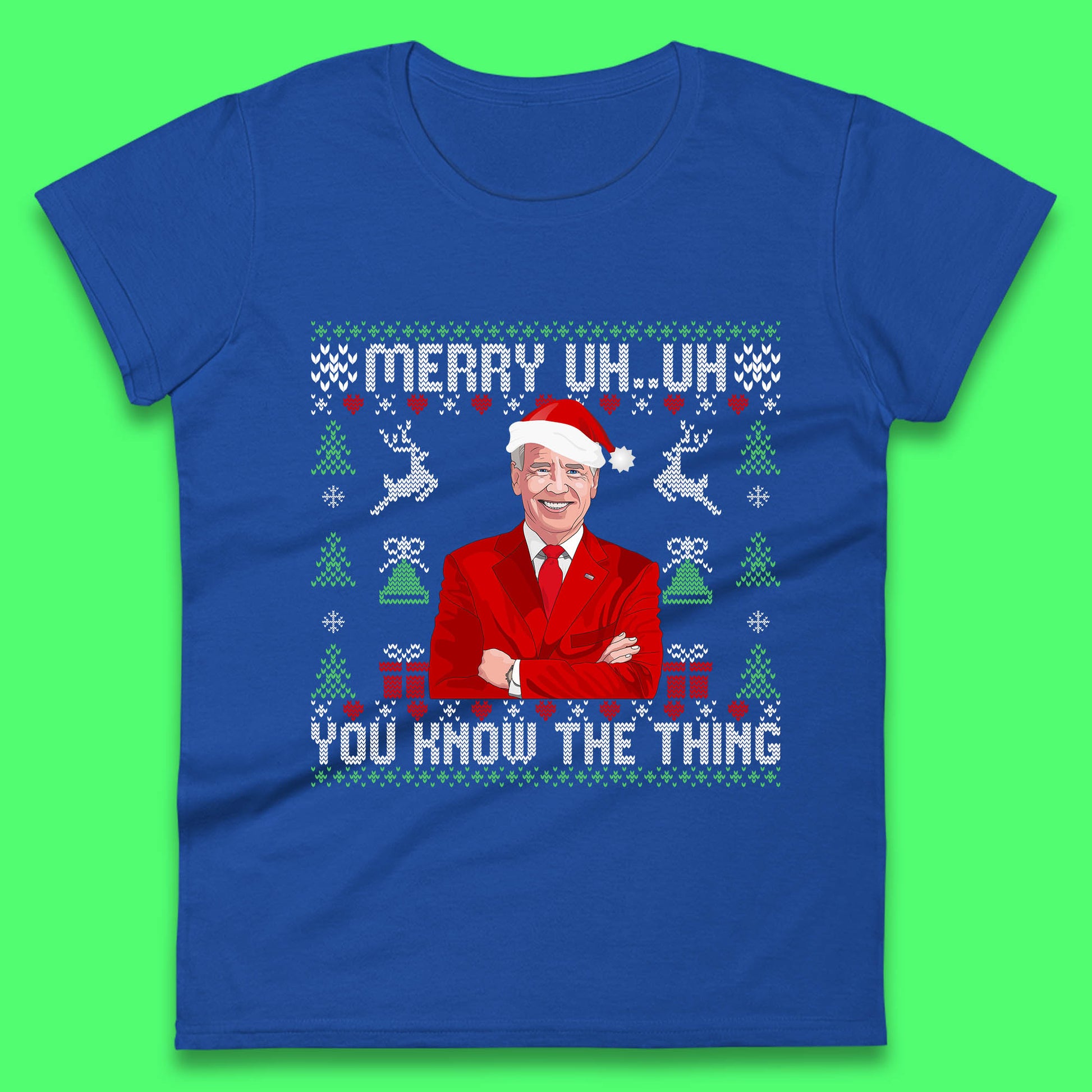 joe biden christmas womens t shirt