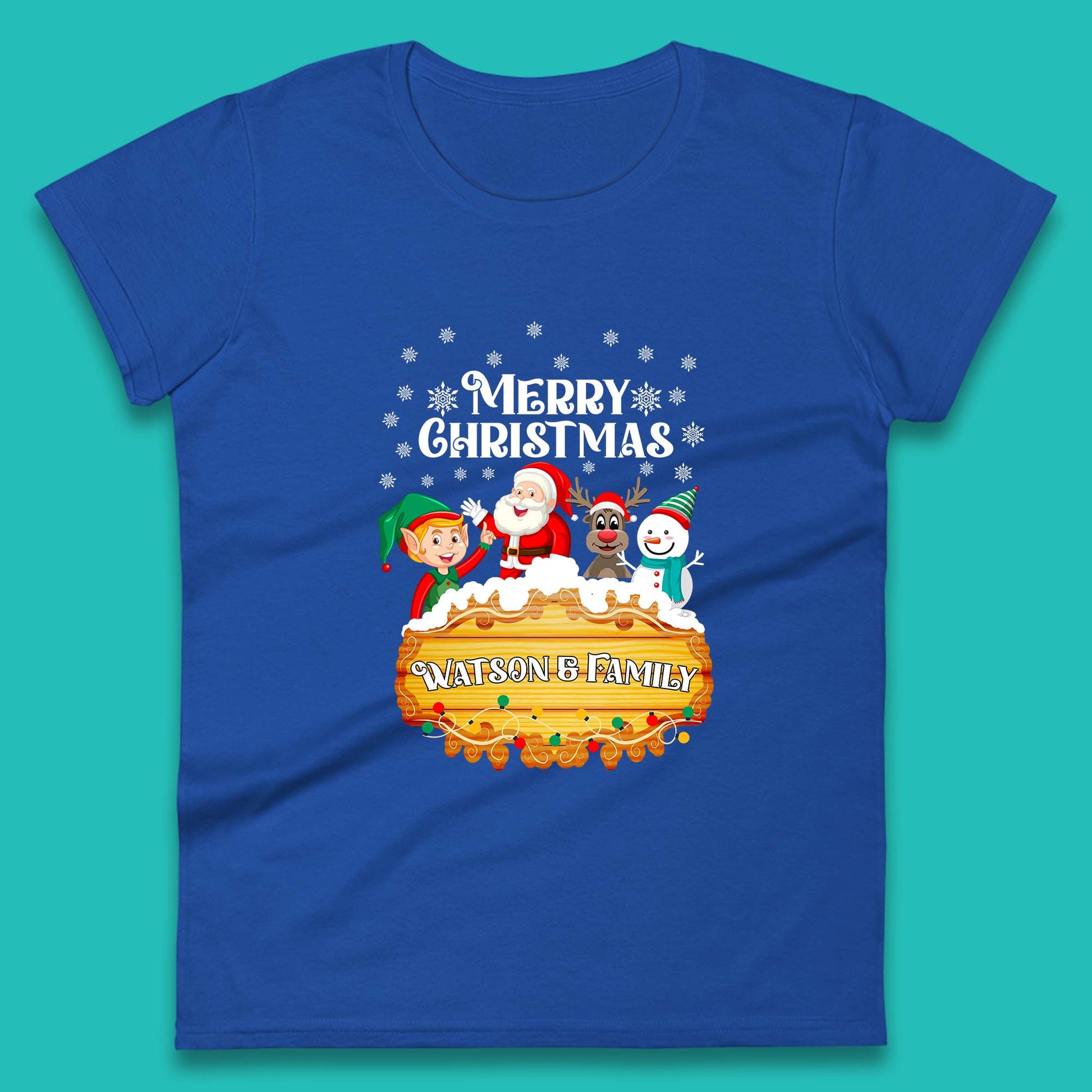 watson family christmas womens t shirt