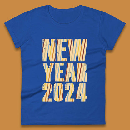 Retro Style New Year 2024 Womens T-Shirt