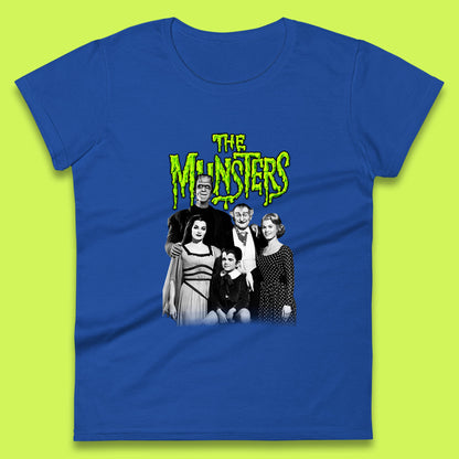 Vintage The Munsters Family TV Series Halloween Frankenstein Horror Scary Womens Tee Top