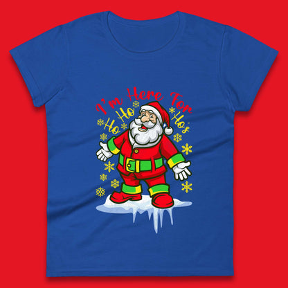 santa claus christmas womens t shirt