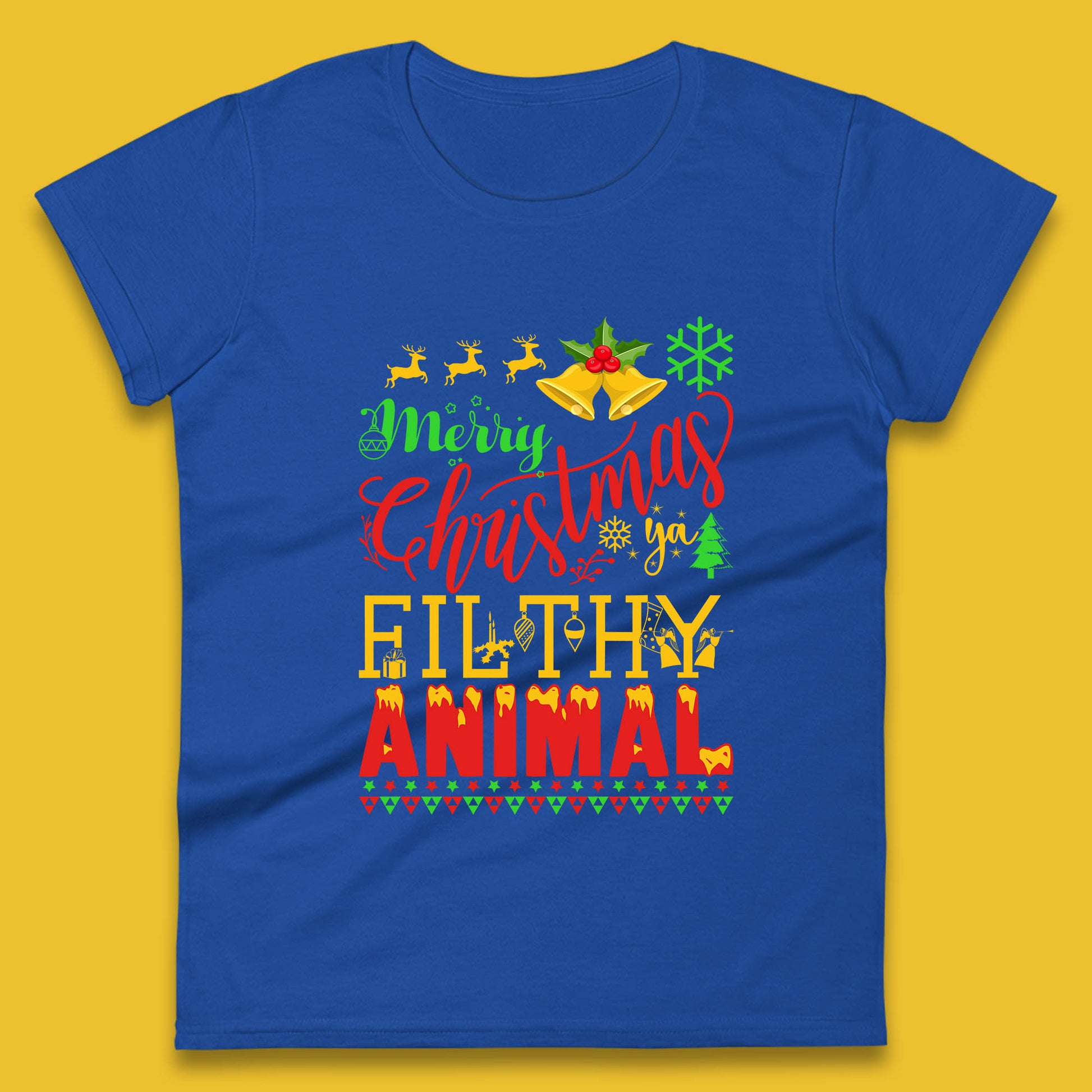 merry christmas ya filthy animal t shirt