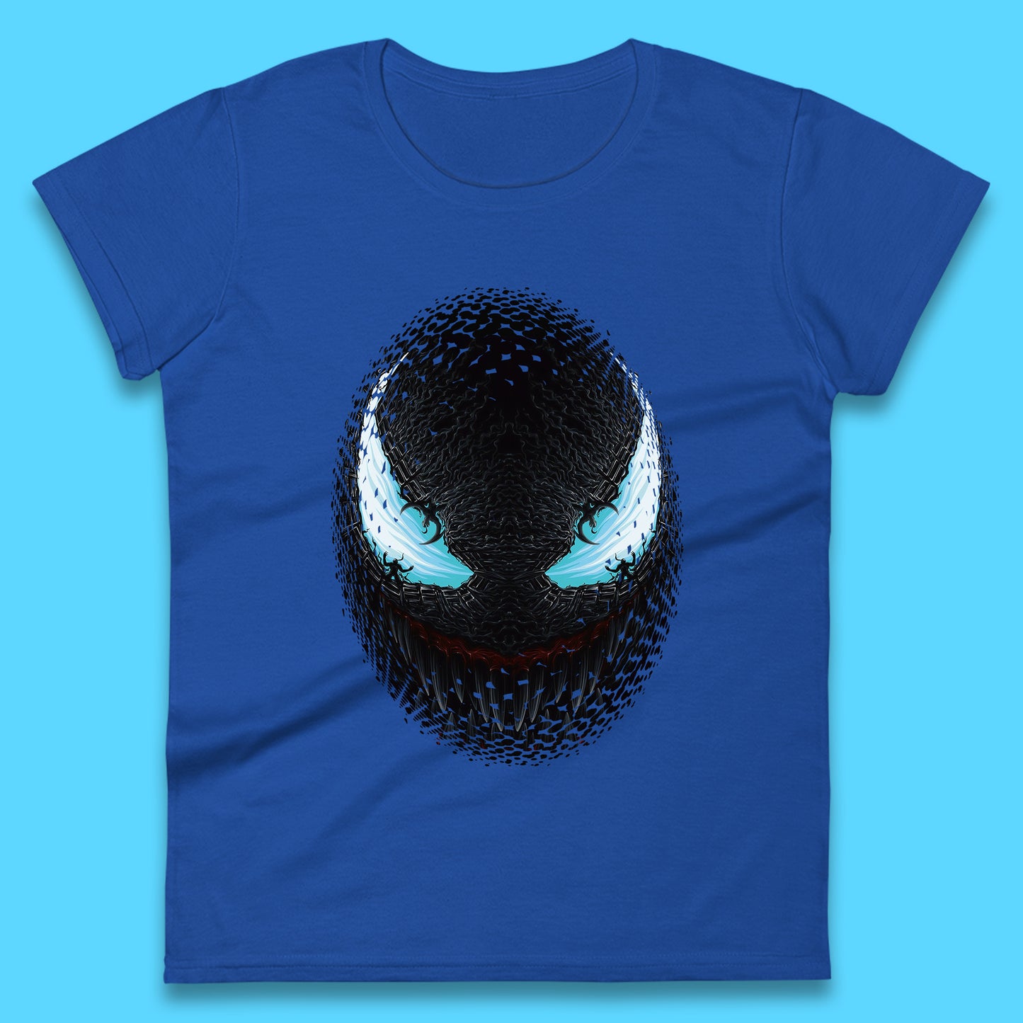 Marvel Venom Amoled Angry Venom Logo Marvel Avengers Superheros Movie Character Womens Tee Top