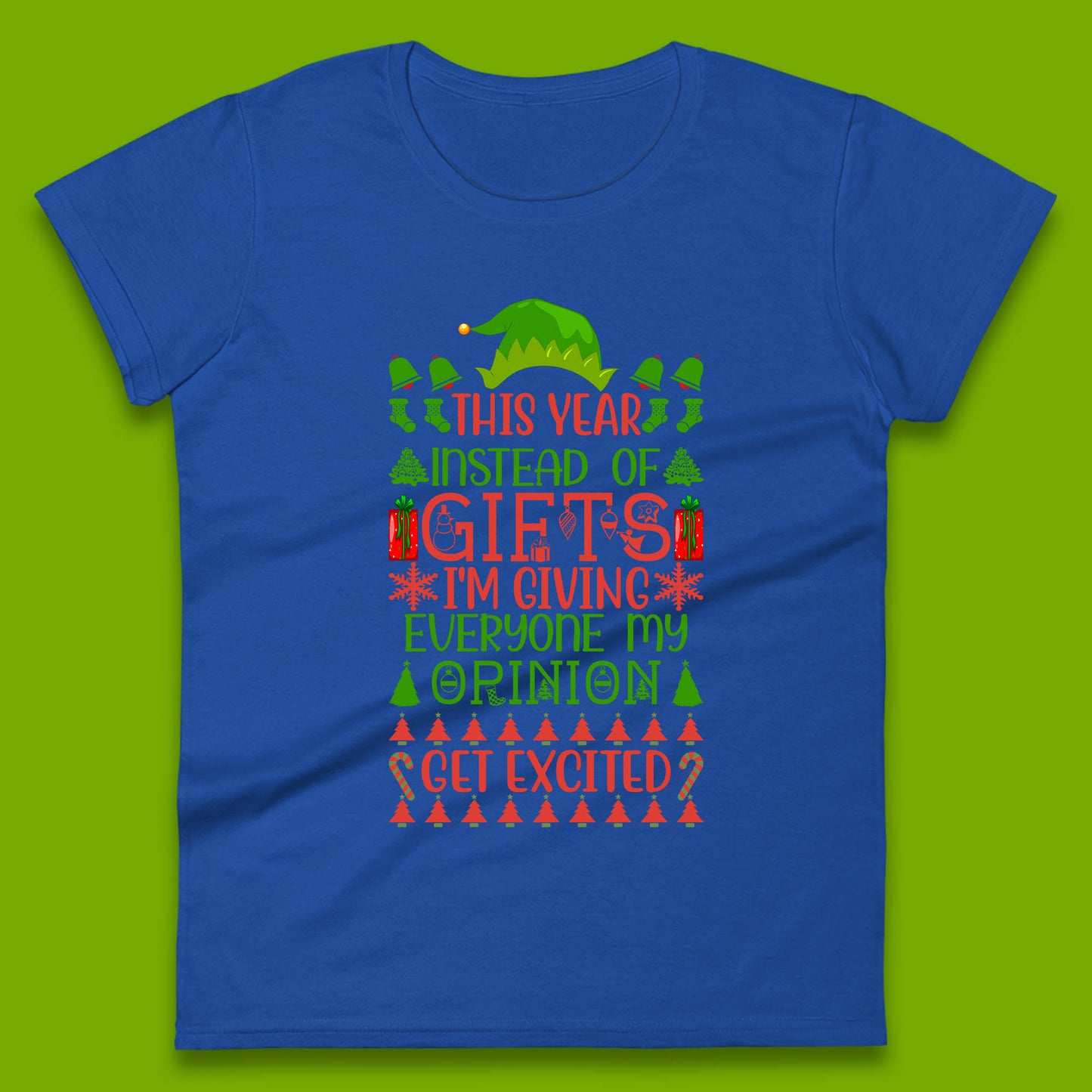 christmas elf womens t shirt