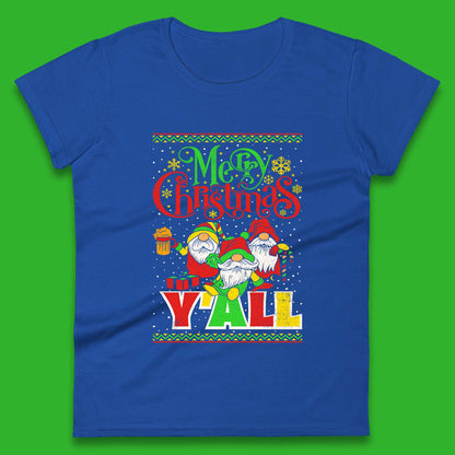 gnome christmas womens tee