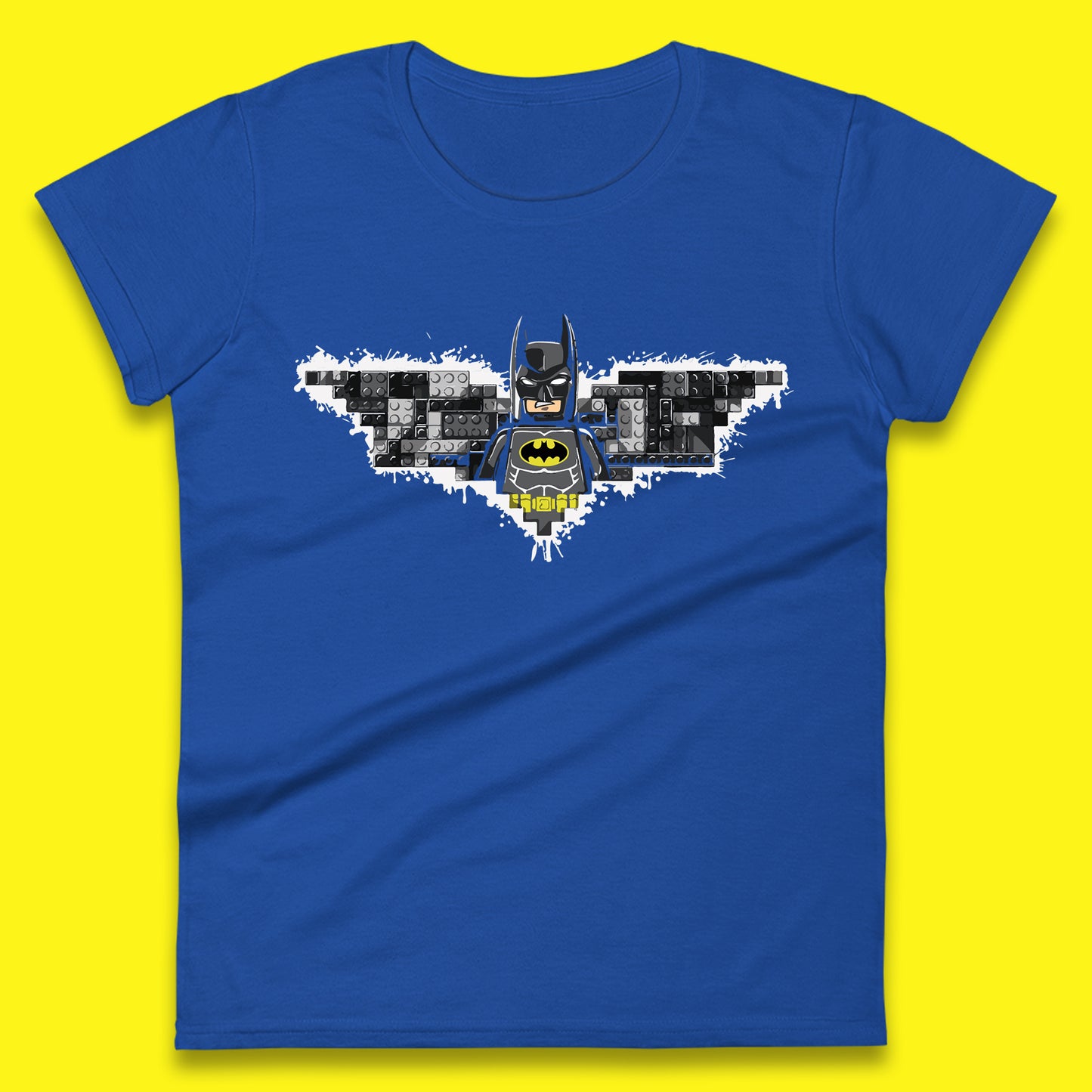 The Lego Batman Movie Superhero Building Bricks Block DC Comics Batman Master Builder Comic Book Character Womens Tee Top