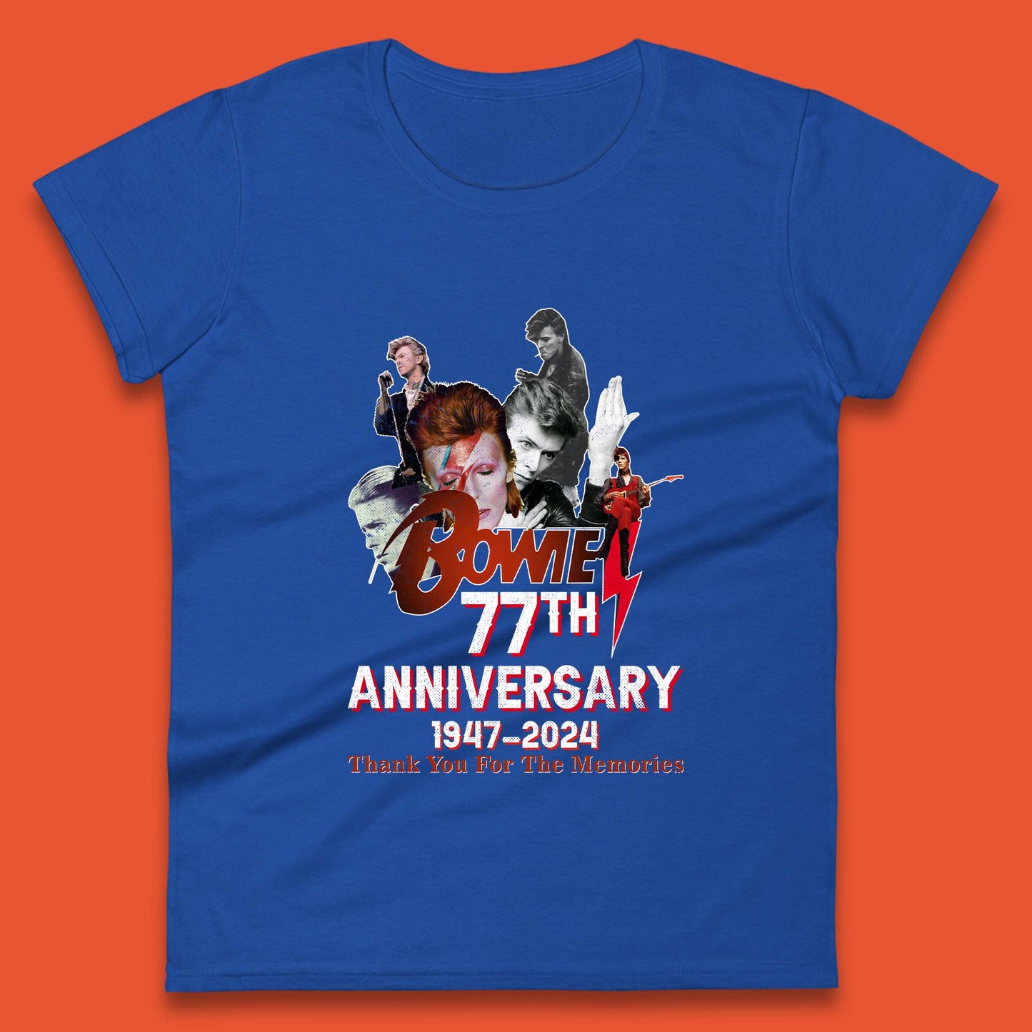 Bowie 77th Anniversary Womens T-Shirt