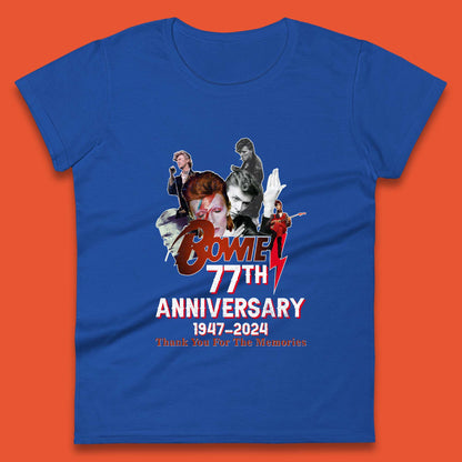 Bowie 77th Anniversary Womens T-Shirt