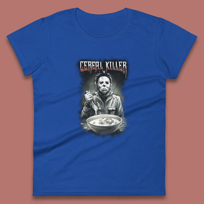 Michael Myers Cereal Killer Halloween Serial Killer Horror Movie Character Womens Tee Top